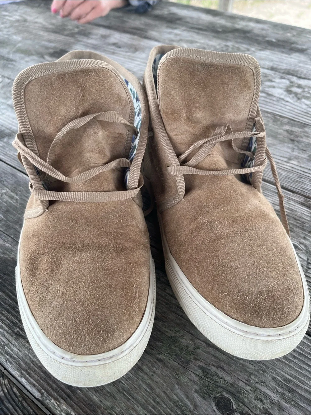 TORY BURCH WOMENS Suede Casual boot/sneakers  in Light Brown Sz 9
